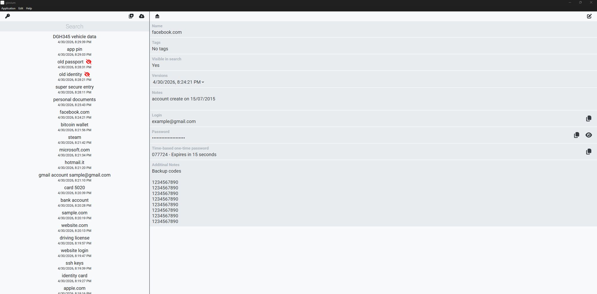 giovium Desktop Interface 7